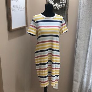 Old Navy striped knit dress, size medium.
